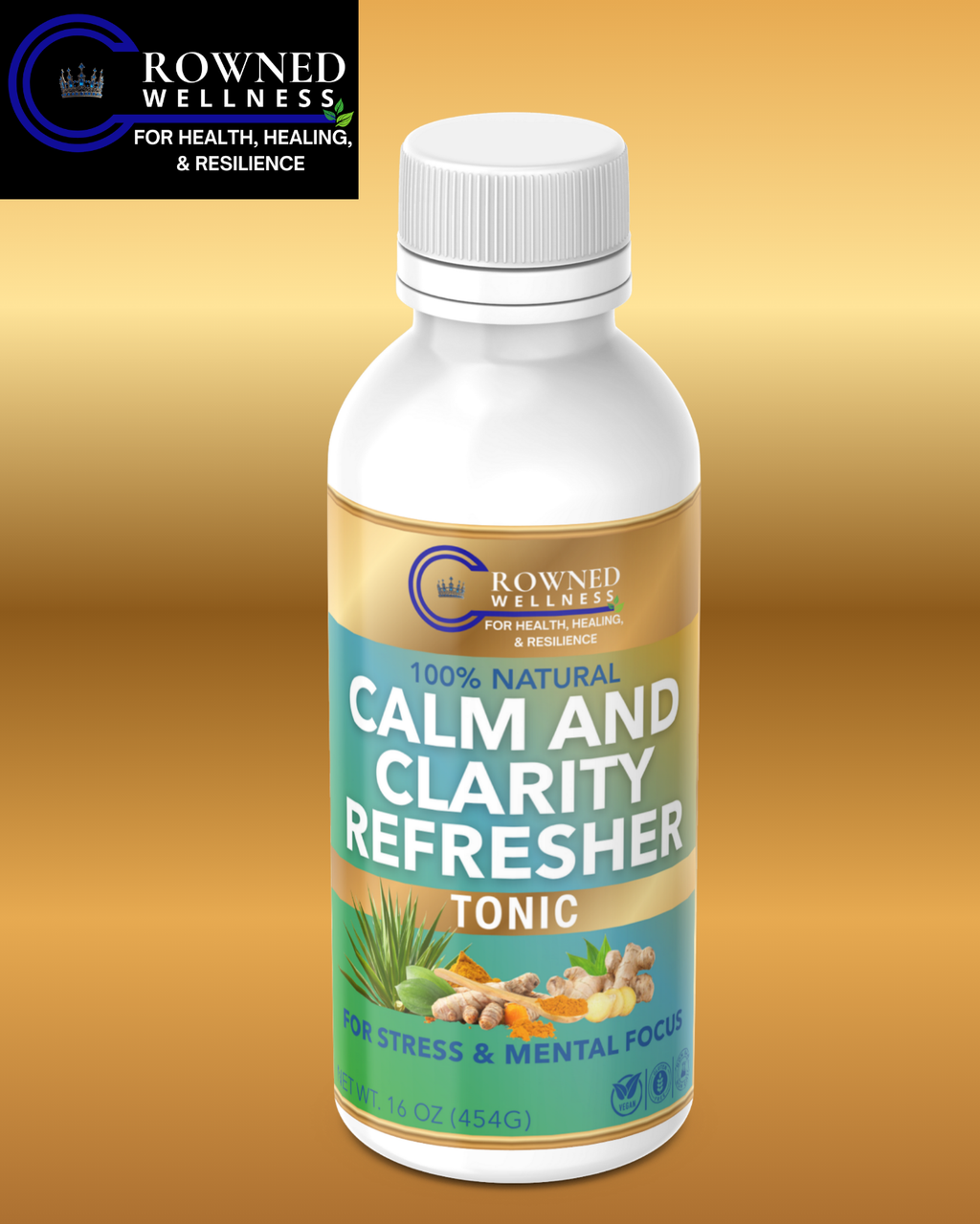 Crowned Wellness Calm & Clarity Refresher Tonic