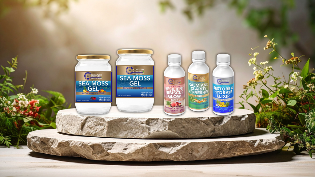 Crowned Wellness Sea Moss Gel Infused, Premium Wildcrafted
